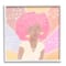 Stupell Industries Playful Shine Phrase Girl with Afro Rainbow Stars Framed Wall Art